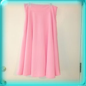 Agnes & Dora midi full skirt coral pink XL NWOT